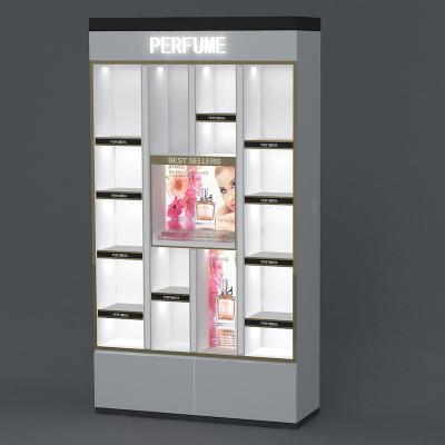 China Eco - Friendly Retail Cosmetic Display Stand Beauty Products Shop Cosmetics Display Showcase for sale