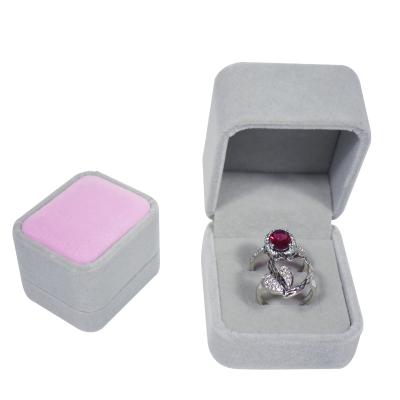 China 2021 New Style Recyclable Custom Wedding Ring Box Earring Boxes And Engagement Ring Packaging Box for sale