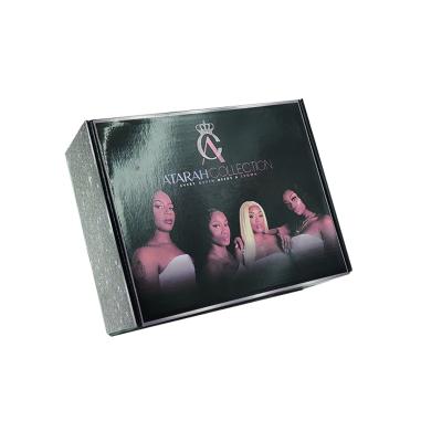 China Recyclable Customized Matte Paper Box Wig Extension Cardboard Mailer Box for sale