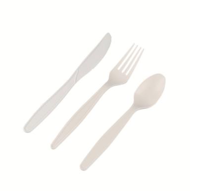 China High Quality Tableware Bulk Knife Fork Spoon Disposable Plastic Black Cutlery Cutlery for sale