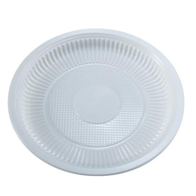 China Disposable Disposable Dinner Plate Food 6 7 8 9 10 Inch Custom Made Eco - Friendly Plastic Plate for sale