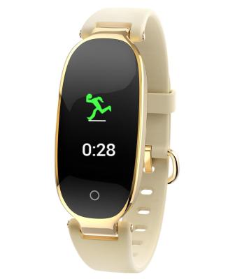 China Lady 0.96 Inch Smart Band Bluetooth , IOS9.0 Ip67 Waterproof Bluetooth Smart Watch for sale