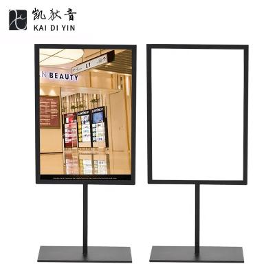 China Durable Factory Hot Sale Sign Stands Stainless Steel Advertising Billboard Poster Display Water Rack Sign Holder for sale