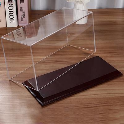 China Retail Stores Customized Luxury Plexiglass Acrylic Bracket Sneakers Display Stand Transparent Acrylic Shoe Display Box for sale