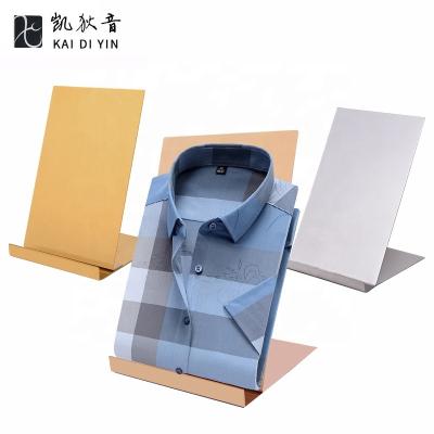 China Durable Easy to Assemble stainless steel shirt display stand customizable logo commercial props shirt display stand for sale