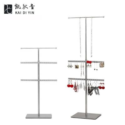 China Durable Waist Rack Adjustable Jewelry Storage Holder Bedroom Earring Display Stand Necklace Appearance Rack for sale