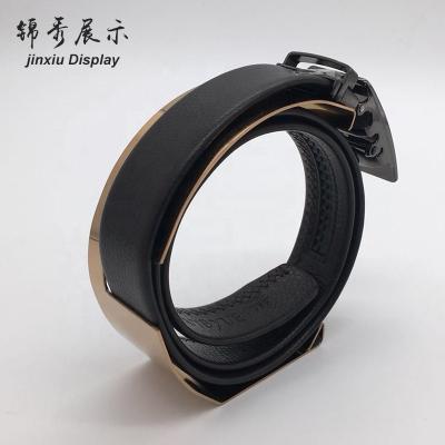 China Durable Clothing Retail Store Store Props Stand Belt Storage Metal Belt Desktop Display for sale