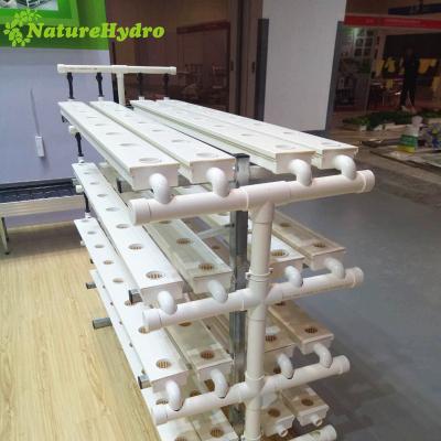 China UV resistant / easy assebled small vertical channel nft hydroponic system for home for sale