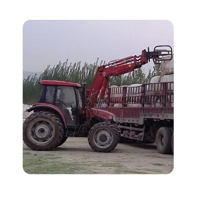 China New Design Mini Digger Skid Steer Loader Bale Grab Convenient Operation For File Carrying for sale