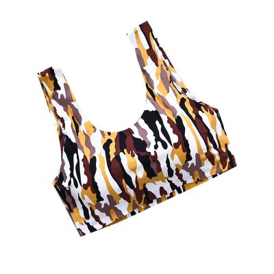 China Fashion Breathable Printed One Piece Seamless Silk Wide Shoulder Straps Wrap Ice Strapless Bra With Chest Protector Bra Anti-Wear Underwear for sale