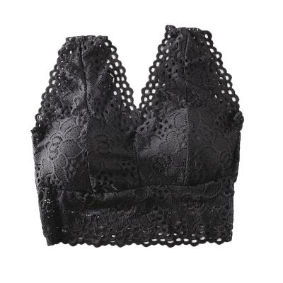 China QUICK DRY Lace-back Breast Wrap Bra With Camisole Antiwear Fashion Chest Pad Base Strapless Ladies Underwear for sale