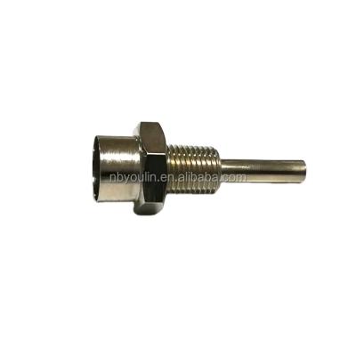 China Tempreture Detector HEX Threaded Brass Hot Bathed Nickel Temperature Thermistor Probe Sensor for sale