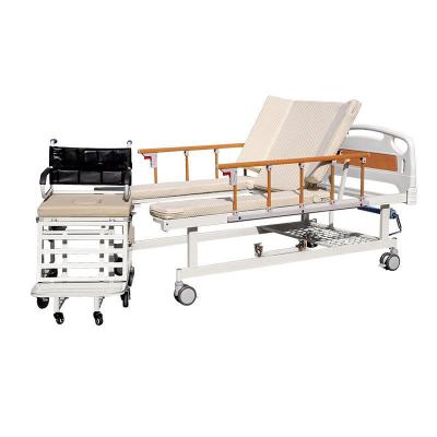 China For household/nursing home use Hot Sale Multifunction Hospital Lifting Bed Patient Turn Over Bed Medical Hospital Home Care Nursing Bed With Toilet for sale