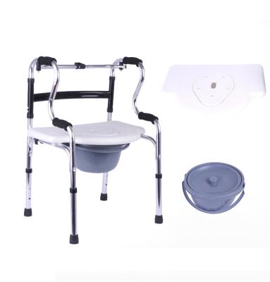 China The elderly High Quality Good Price Bathroom Commode Chair Lift Transfer Wheelchair Commode Chair With Wheels For Elderly for sale