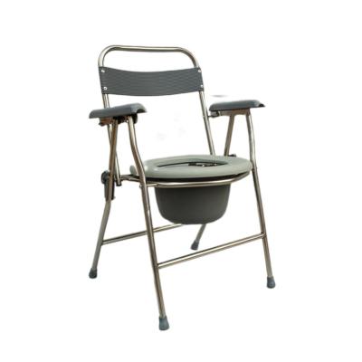 China The elderly New Design Good Quality Transfer Chair From Wheelchair To Commode Portable Folding Commode Chair With Toilet Seat for sale