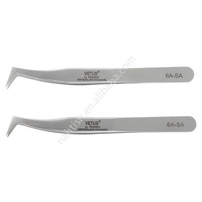 China Vetus Antimagnetic Stainless Steel Eyelash Tweezers Makeup Tools for Eyelash SA Series Eyelash Extension Tweezers for sale