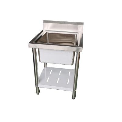 China Restaurant Commercial 304 Stainless Steel Single Sink For Kitchen Use for sale