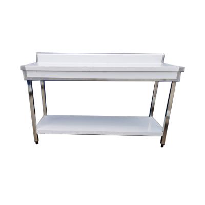 China Square restaurant supply stainless steel leg working table work bench restaurant use stainless steel table work for sale