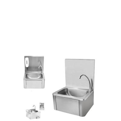 China Reliable And Cheap Kitchen Hotel Hand Sink Mental Sink With High Quality Foot Operated Hand Wash Sink for sale