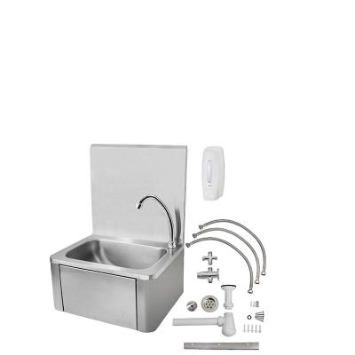 China Kitchen Hotel Guanbai Kitchen Stainless Steel Knee Operated Sink Lavatory Round Knee Operated Sink for sale