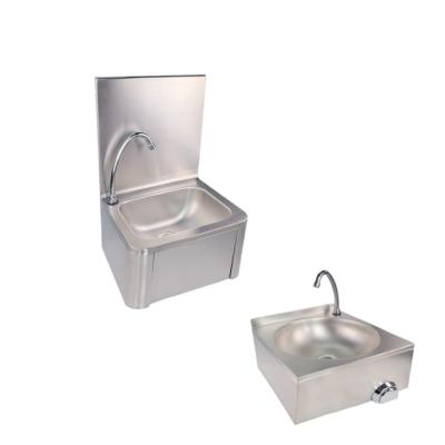 China With New Next Faucet 304 Stainless Steel Knee Operated Wall Mounted Wash Hand Sink for sale