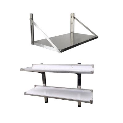 China Suitable for outdoor discount price stainless steel kitchen wall mount tubular wall mounted shelf with cheap price for sale