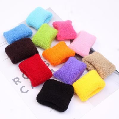 China 12pcs/bag Comfortable Soft Elastic Hair Ties Shape Hair Bands Stretch Cotton Towel Ring for Women and Girls for sale