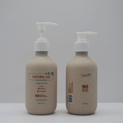 China High Quality Eco-friendly Suitable For Hotel Plastic Degradable Dispensing Bottle With Main Pump Wheat Straw Squeeze Lotion Bottle for sale