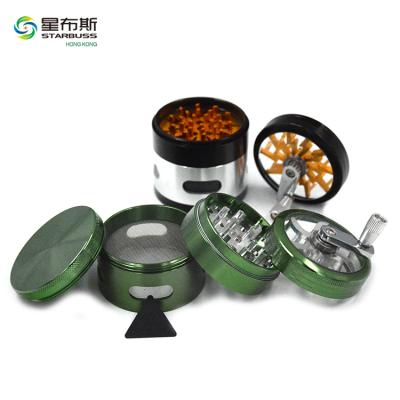 China New 4 Piece Herb Tobacco Grinder Classic Aluminum SDSY630KC Aluminum Business Excellent for sale