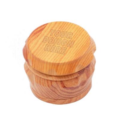 China Spices Grinding 40mm Acrylic Plastic 4 Parts Wooden Herb Crusher For Smoking Herb Grinder Weed Grinder With Accessories for sale