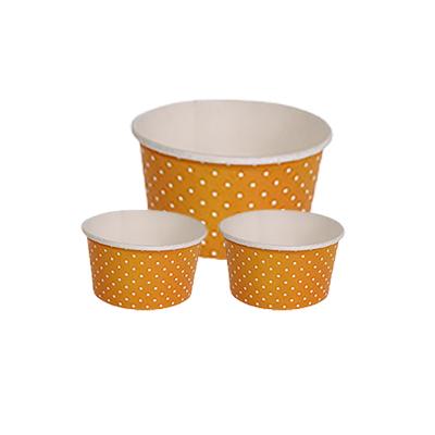 China Environmentally Friendly Biodegradable Custom Printed Frozen Yogurt Ice Cream Cups 8oz Recyclable High Quality Frozen Ice Cream Cups for sale