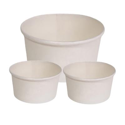 China Recyclable Biodegradable Custom Logo 3oz Disposable Ice Cream Paper Cups Single Wall Ice Cream Cups for sale