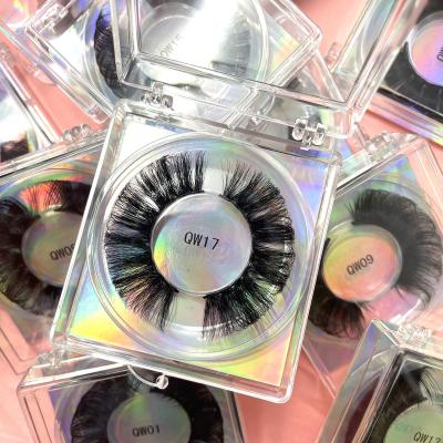 China Comfortable D Volume Dual Density Curl Wholesale Strip Eyelashes Russian Mink Strip Lashes Custom Private Label Eyelash Wink Winged Extensions for sale