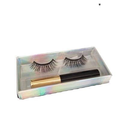 China Hand Made 3D Silk Waterproof Non Stick Magnetic Eyelashes With Magnetic Eyelash Pen for sale