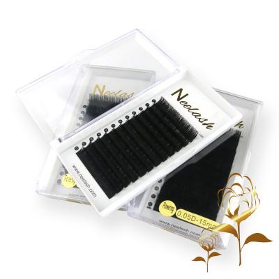 China Soft Private Label Fan Easy Volume Lashes Siberian Mink Eyelashes Volumr Easy Fan Auto Individual False Eyelash Blossom Extension for sale