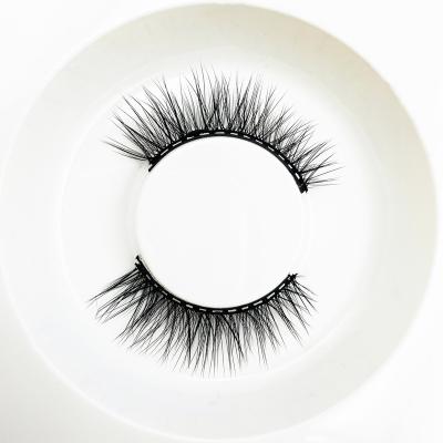 China Comfortable Create Your Own Strip Pre Bonded Lashes Half Lashes Mink Diy Divided Lashes Wholesale Customized Logo Half for sale