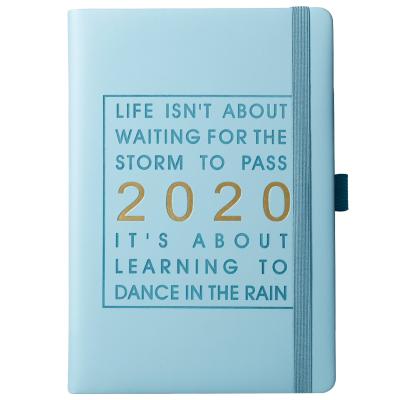 China Customized Logo 2020 Leather Hardcover Notebook with Colorful Index Tag Dividers for sale