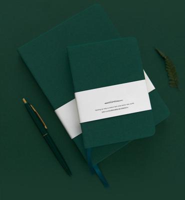 China Customized Logo Competitive Price Green Color Notebook Manufacturer for sale