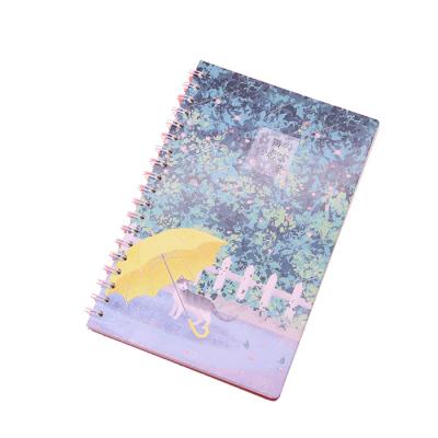 China Customized Best Price Concise Plain Logo Classmate Spiral Notebook for sale