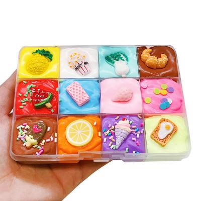 중국 12 Colors Children Cotton Kit Puff Educational Assorted Colors Diy Fruit Slime 판매용