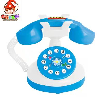 China Simulation light telephone landline toy early education kids toy wholesale role play toys for sale