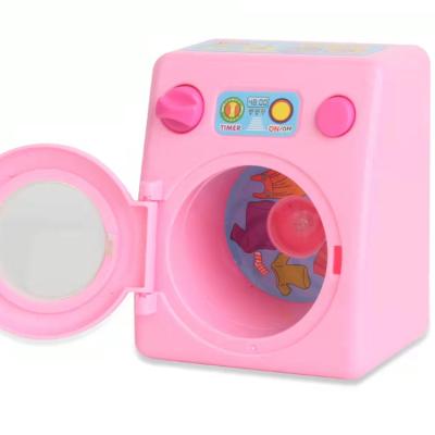 China Pretend play toy battery operated mini kitchen toy electric home appliance washing machine toy for kids for sale