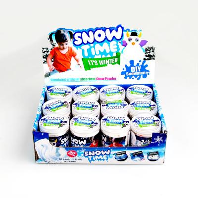 China Puzzle Educational Toy DIY Clay Snow Time Playdough Kit Set Clay for Kids for sale