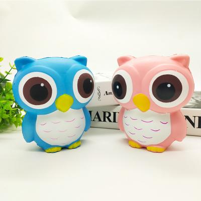 China New simulation big-eyed owl children's educational decompression toy home decoration for sale