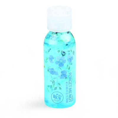 China customized logo forget me not flower OEM bath gel shower shampoo high quality body clean care bath gel for sale