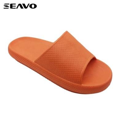 China Fashion Trend SEAVO Hot Sale Fashion Custom Printed Soft Indoor Eva Slipper Men Slippers for sale