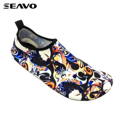 China SEAVO Anti-Smell Women's Outdoor Beach Swimming Aqua Socks Barefoot Shoes For Yoga Pool Surfing Swimming for sale