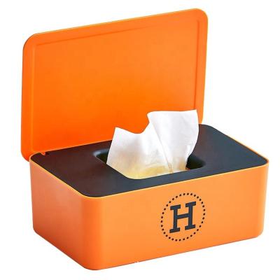 China Dustproof Sealed Portable Wet Storage Box Household Disposable Large Capacity Mask Tissue Box Container Household Supplies for sale