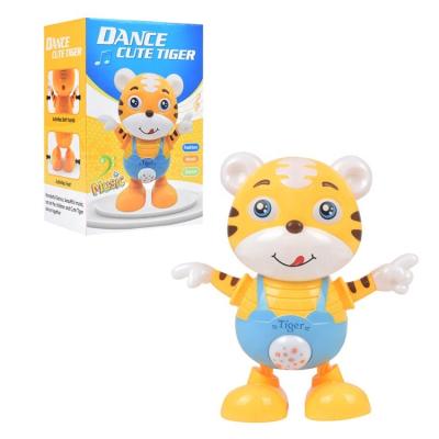 China Online Store Multifunctional Tiger Robots Toy Music Light Cute Amazon Electric Teaching Machine Dancing Educational Toy Baby Gift Kids Toys For Boys Girls for sale