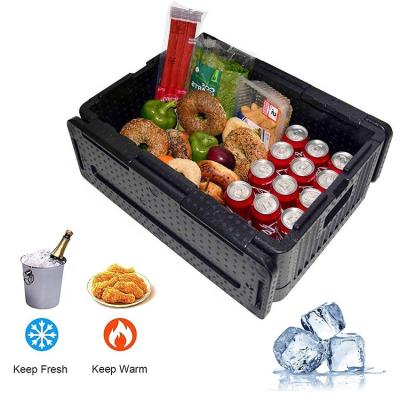 China Wholesale High Quality Waterproof EPP Foam Flip Box Collapsible Iceless Cooler Foldable Box Insulated Lightweight Cold Chest Camping for sale